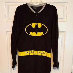 DC Comics Batman Onesie Sleepwear Suit - Black and Yellow